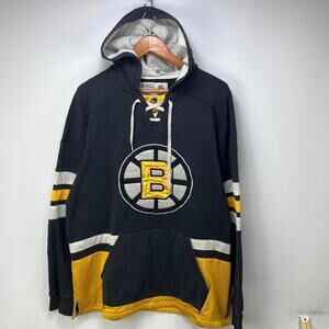 Vintage Boston Bruins CCM Jersey Style Hoodie XL